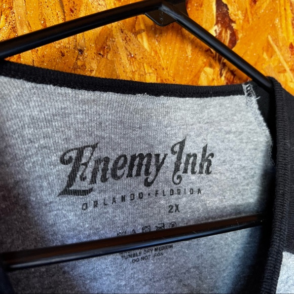 Orlando Magic Enemy Ink womens baseball tee 2X - Picture 2 of 5